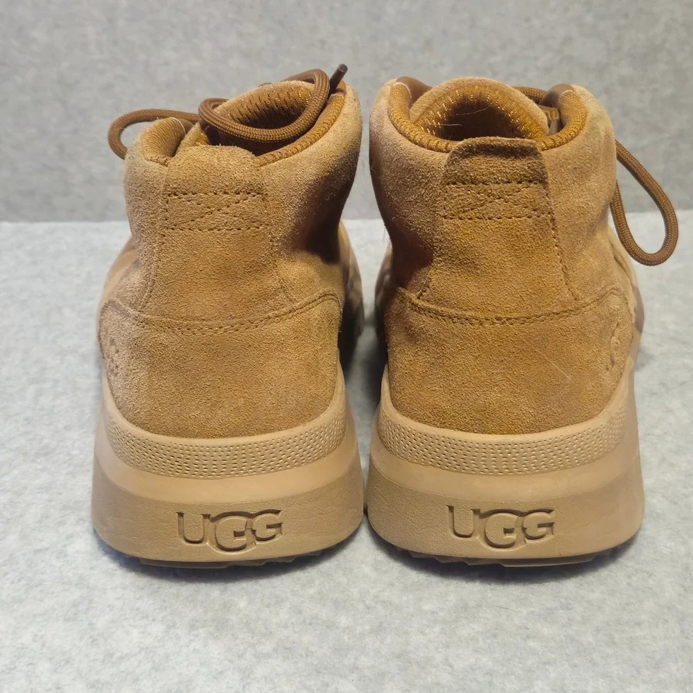 UGG Mens Burleigh Chukka Boots 13 Chestnut Suede Waterproof Hiking 1151773